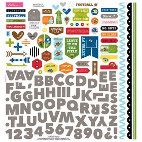 Bella Blvd - Football - 12" x 12" Fundamental Stickers Bella Blvd - Football - 12" x 12" Fundamental Stickers