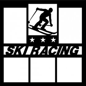 Beyond Scrapbooks - Female Ski Racer Overlay Beyond Scrapbooks - Female Ski Racer Overlay