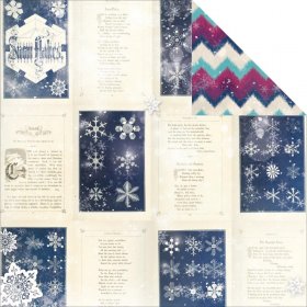 Bo-Bunny - Altitude Collection - Snowflake Paper Bo-Bunny - Altitude Collection - Snowflake Paper