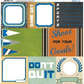 Bo-Bunny - Game On! Collection - Foiled Vellum Bo-Bunny - Game On! Collection - Foiled Vellum