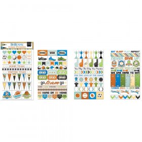 Bo-Bunny - Game On! Collection - Clear Stickers Bo-Bunny - Game On! Collection - Clear Stickers