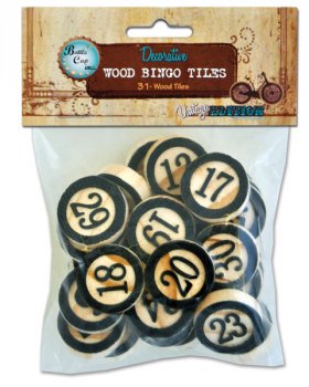 Bottle Cap, Inc - Vintage Collection Wood Bingo Tiles Bottle Cap, Inc - Vintage Collection Wood Bingo Tiles