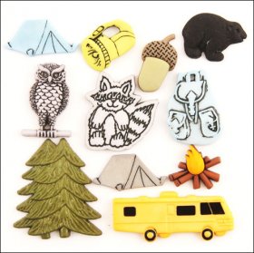 Buttons Galore - Buttons - Camping Buttons Galore - Buttons - Camping