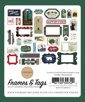 Carta Bella - Outdoor Adventure Frames & Tags Carta Bella - Outdoor Adventure Frames & Tags
