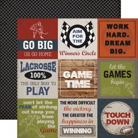 Carta Bella - Work Hard Play Hard - 4x4 Sport Cards Carta Bella - Work Hard Play Hard - 4x4 Sport Cards