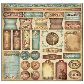 Creative Imaginations - Western Spirit 12" x 12" Sticker Creative Imaginations - Western Spirit 12" x 12" Sticker