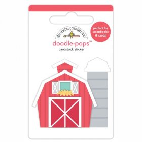 Doodlebug - Red Barn Doodle-Pops 3D Stickers Doodlebug - Red Barn Doodle-Pops 3D Stickers