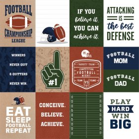 Echo Park - Football 3x4 Journaling Cards Echo Park - Football 3x4 Journaling Cards