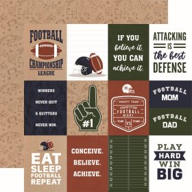 Echo Park - Football 3x4 Journaling Cards Echo Park - Football 3x4 Journaling Cards