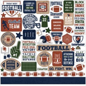 Echo Park - Football Element Sticker Echo Park - Football Element Sticker