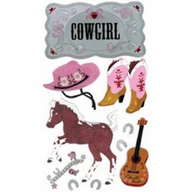 Jolee's - Cowgirl Le Grande Dimensional Stickers Jolee's - Cowgirl Le Grande Dimensional Stickers