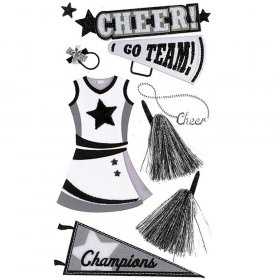 Jolee's - Cheerleading Dimensional Stickers Jolee's - Cheerleading Dimensional Stickers