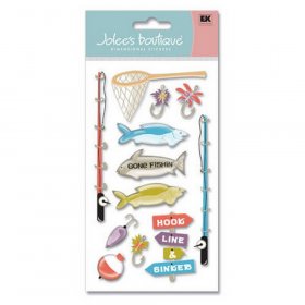 Jolee's - Fishing Le Grande Dimensional Stickers Jolee's - Fishing Le Grande Dimensional Stickers