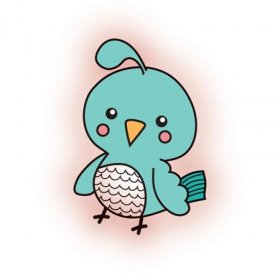 Imaginisce - Happy Camper - Snag 'Em Stamps - Bird Imaginisce - Happy Camper - Snag 'Em Stamps - Bird