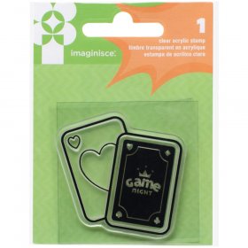Imaginisce - Family Fun - Acrylic Stamp - Playing Cards Imaginisce - Family Fun - Acrylic Stamp - Playing Cards