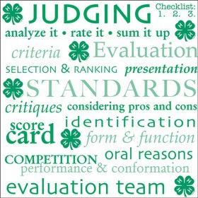 It Takes Two - 4-H Judging Words Paper It Takes Two - 4-H Judging Words Paper