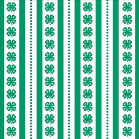 It Takes Two - 4-H Clover Stripe & Dots Paper It Takes Two - 4-H Clover Stripe & Dots Paper