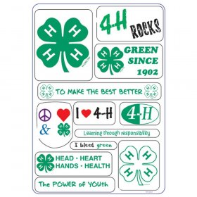 It Takes Two - 4-H Phrases Stickers It Takes Two - 4-H Phrases Stickers