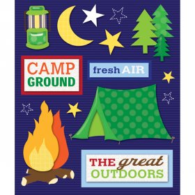 K & Co - Camping Sticker Medley K & Co - Camping Sticker Medley