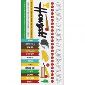 Kaisercraft - Game On Stickers - Cricket Kaisercraft - Game On Stickers - Cricket