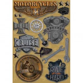 Karen Foster - Motorcycle Cardstock Stickers Karen Foster - Motorcycle Cardstock Stickers