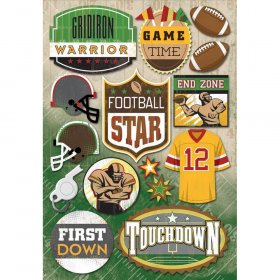 Karen Foster - Football Star Cardstock Stickers Karen Foster - Football Star Cardstock Stickers