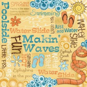 Karen Foster - Makin' Waves Collage Paper Karen Foster - Makin' Waves Collage Paper