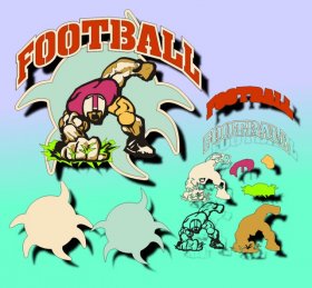 LCD - Football Embellishment LCD - Football Embellishment