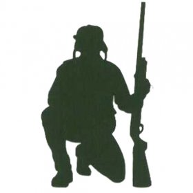 Laser Lady - Hunter Kneeling Laser Cut Laser Lady - Hunter Kneeling Laser Cut