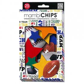 MAMBI - Chipboard Embellishment Banner Sports MAMBI - Chipboard Embellishment Banner Sports