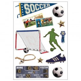 Momenta - Vintage Soccer Foam Stickers Momenta - Vintage Soccer Foam Stickers