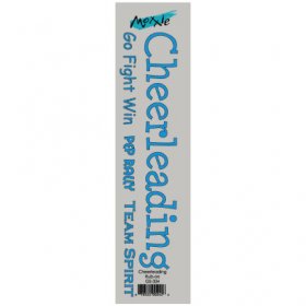 Moxxie - Cheerleading Title Rub-on (Blue) Moxxie - Cheerleading Title Rub-on (Blue)