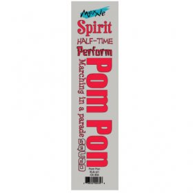 Moxxie - Pom Pon Title Rub-on (Red) Moxxie - Pom Pon Title Rub-on (Red)