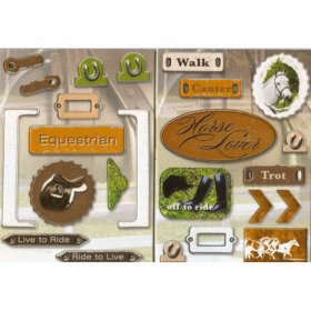 Paper House Productions - Horse Chipboard Accents Paper House Productions - Horse Chipboard Accents