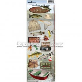 Paper House Productions - Gone Fishin' Cardstock Stickers Paper House Productions - Gone Fishin' Cardstock Stickers