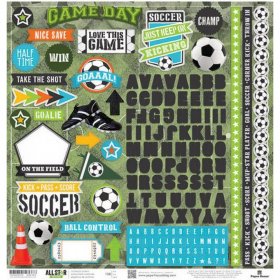 Paper House Productions - Soccer 12'' Cardstock Stickers Paper House Productions - Soccer 12'' Cardstock Stickers