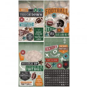 Paper House Productions - Football Multi Pack Cardstock Stickers Paper House Productions - Football Multi Pack Cardstock Stickers