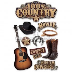 Paper House Productions - Country 3D Sticker Paper House Productions - Country 3D Sticker