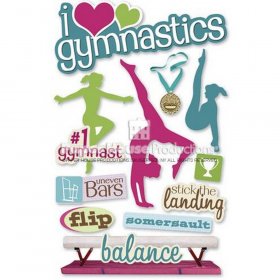 Paper House Productions - Gymnastics 3D Sticker Paper House Productions - Gymnastics 3D Sticker