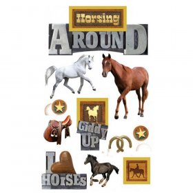 Paper House Productions - Horsing Around 3D Sticker Paper House Productions - Horsing Around 3D Sticker