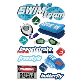 Paper House Productions - Swim Team 3D Sticker Paper House Productions - Swim Team 3D Sticker