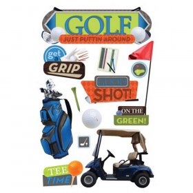 Paper House Productions - Golf 3D Sticker Paper House Productions - Golf 3D Sticker