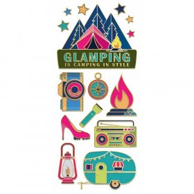 Paper House Productions - Glamping Faux Enamel Sticker Paper House Productions - Glamping Faux Enamel Sticker