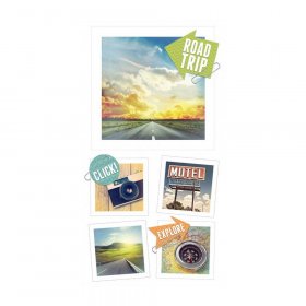 Paper House Productions - Road Trip Snapshot Sticker Paper House Productions - Road Trip Snapshot Sticker