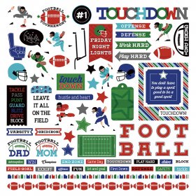 Photo Play Paper - MVP Football 12"x12" Element Stickers Photo Play Paper - MVP Football 12"x12" Element Stickers