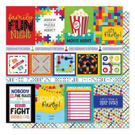 Photo Play Paper - Family Fun Night - Game Rules Paper Photo Play Paper - Family Fun Night - Game Rules Paper