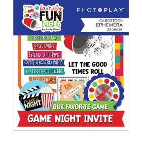 Photo Play Paper - Family Fun Night Ephemera Photo Play Paper - Family Fun Night Ephemera