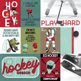 Photo Play Paper - The Hockey Life - Play Hard Paper Photo Play Paper - The Hockey Life - Play Hard Paper
