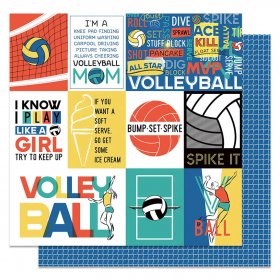 Photo Play Paper - MVP Volleyball - Spike Paper Photo Play Paper - MVP Volleyball - Spike Paper