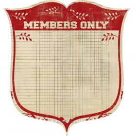 Pink Paislee - Old School - Members Only Die Cut Paper Pink Paislee - Old School - Members Only Die Cut Paper